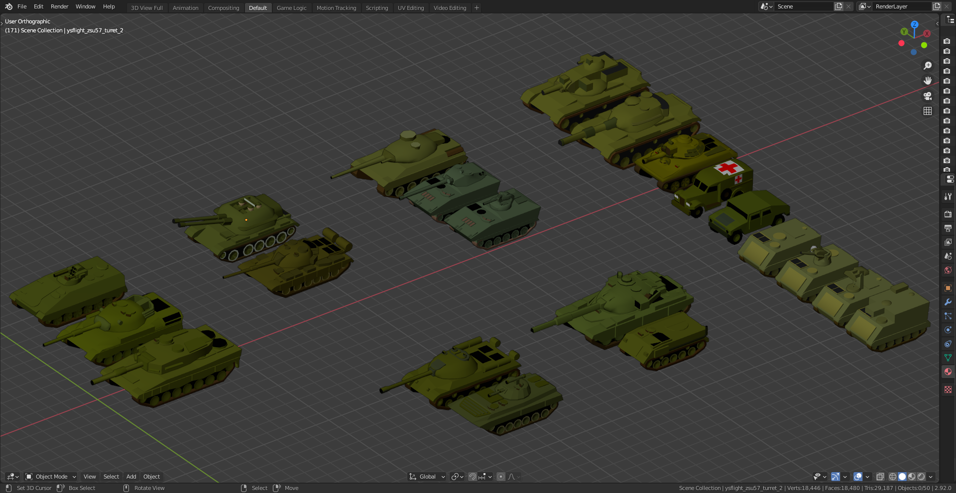 Low_Poly Tanks preview image 1
